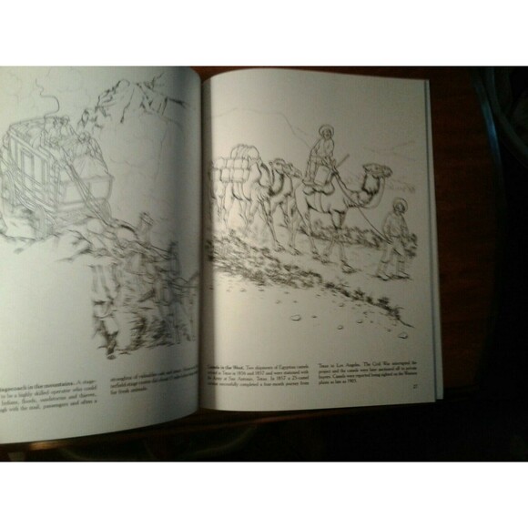 Western Pioneers Peter Copeland Dover Educational Coloring Book U.S. History - Picture 5 of 10